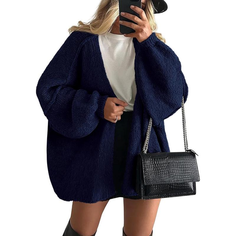 Veronika | Oversized Lantern Sleeve Knit Cardigan