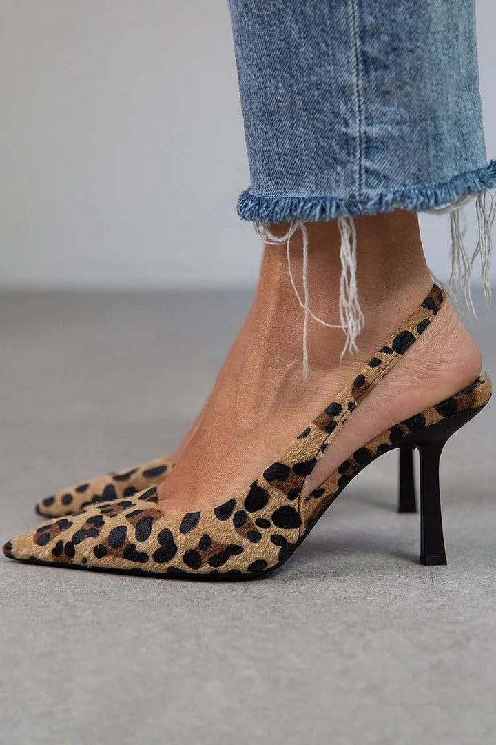 Earnestine | D'Orsay Leopard Print Heels