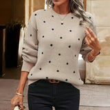 Vivienne | Polka Dot Knit Sweater