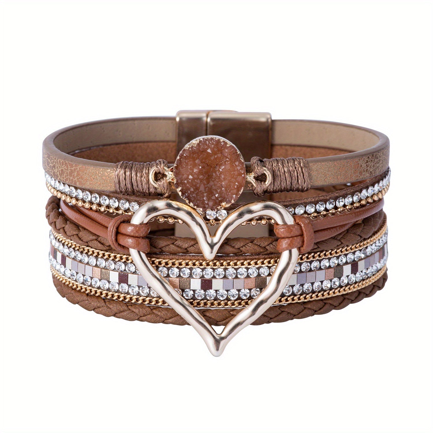 Jennifer | Bohemian Multi-Layer Leather Bracelet