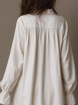 Calissa | Lace Eyelet Mini Shirt Dress