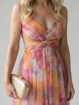 Huxley | Sleeveless Wrap Maxi Dress
