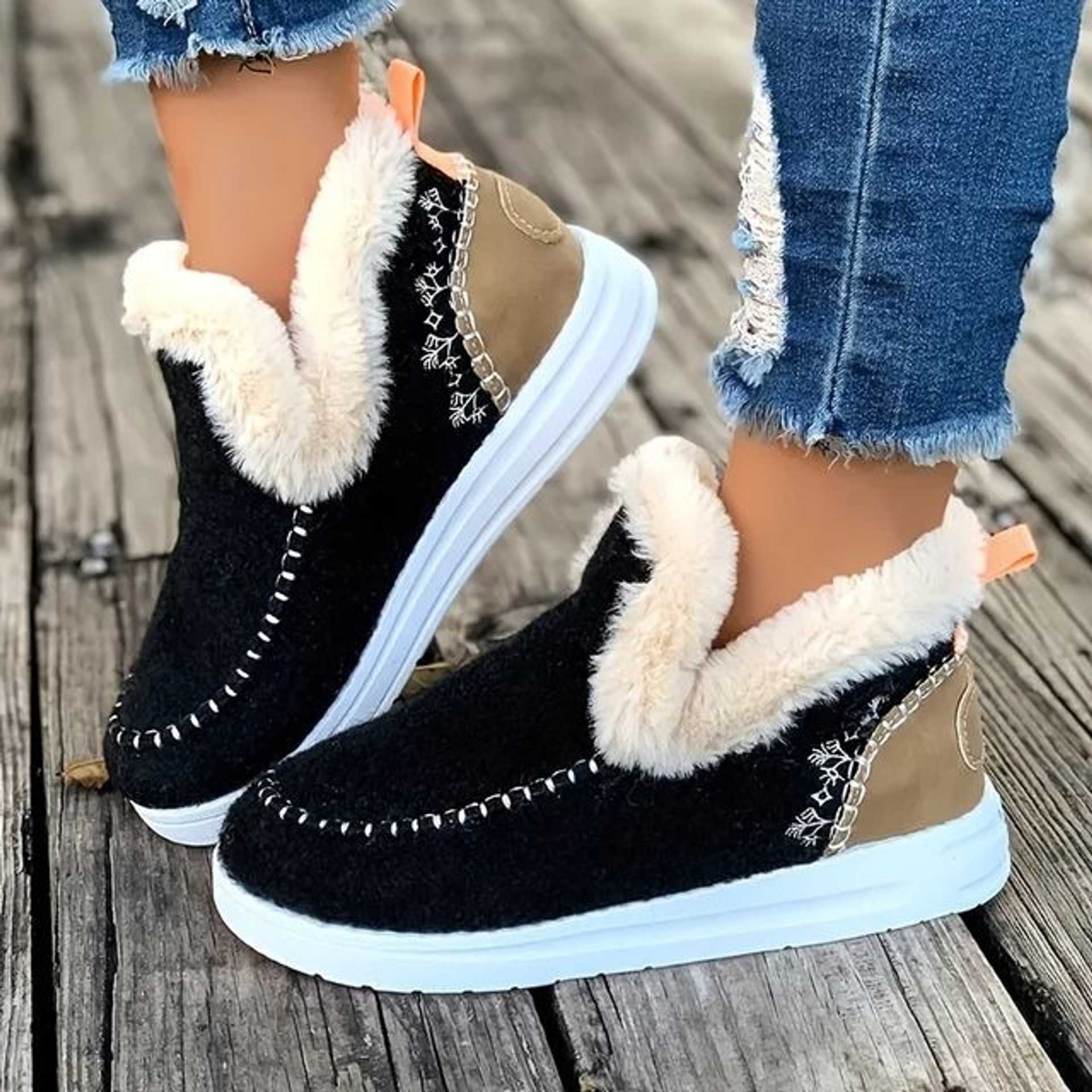 Marjory | Orthopedic Fleece Slip-On Boots