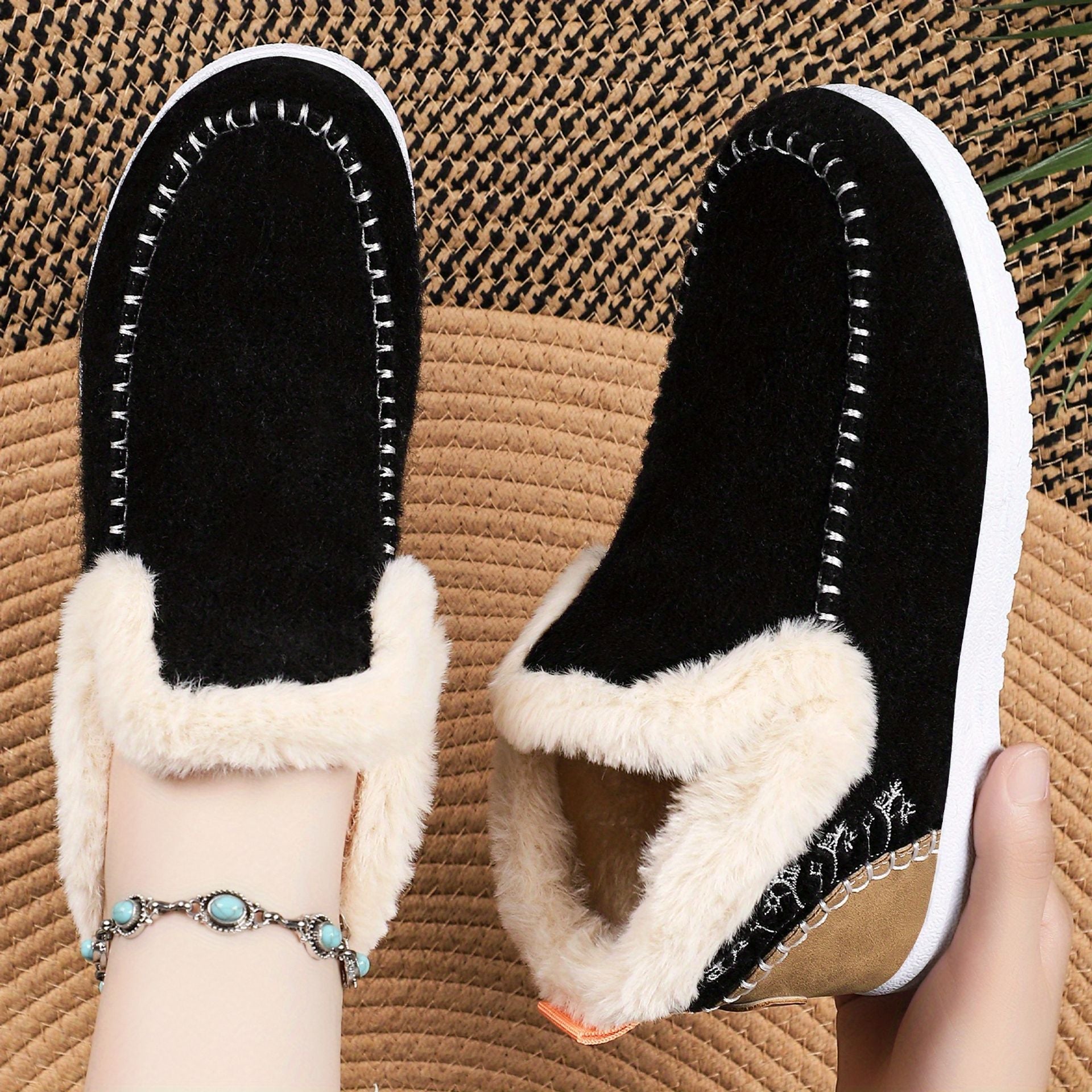 Marjory | Orthopedic Fleece Slip-On Boots