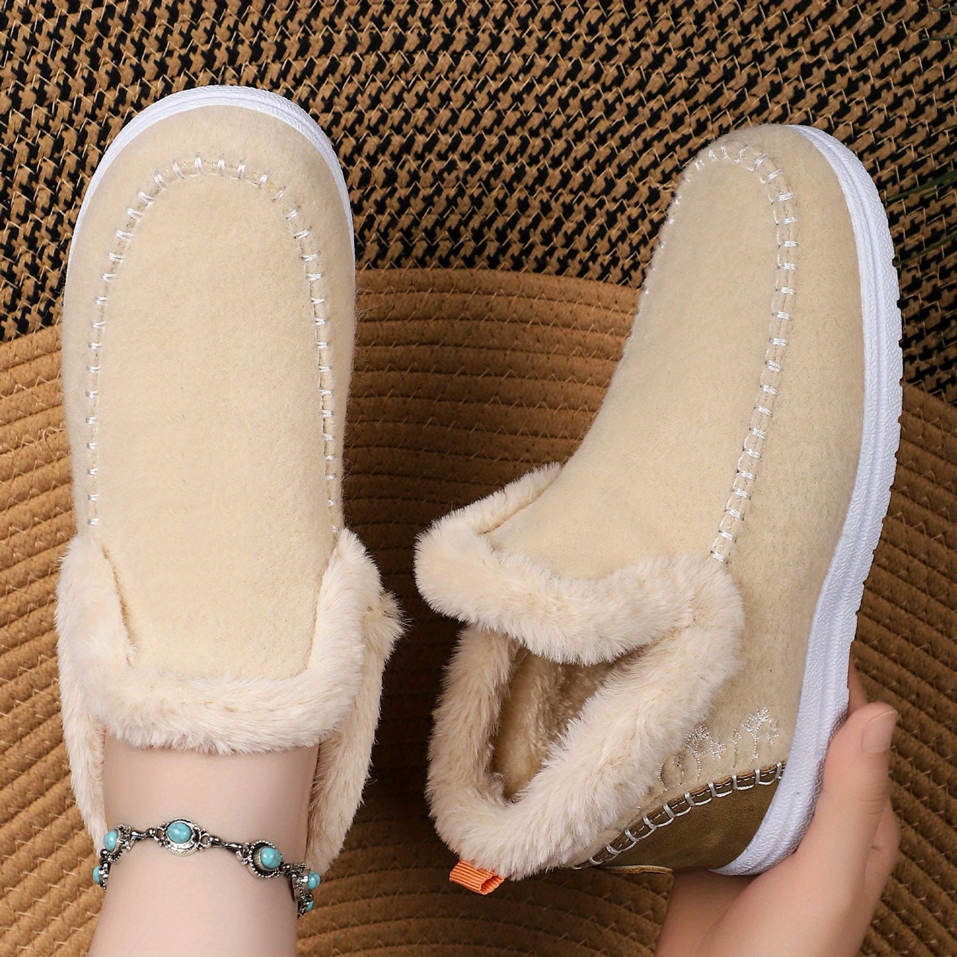 Marjory | Orthopedic Fleece Slip-On Boots