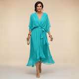 Tatiana | Lightweight Wrap Midi Dress