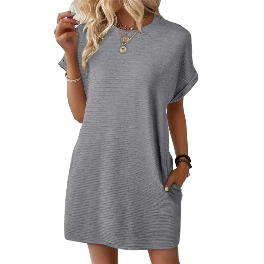 Winsome | Minimalist Round Neck Summer Dress