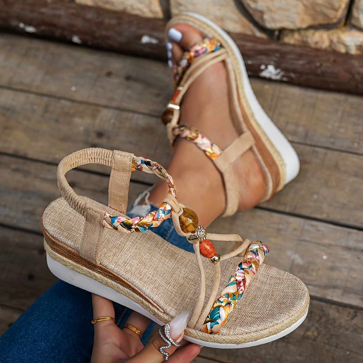 Quiana | Orthopedic Boho Woven Sandals