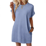 Winsome | Minimalist Round Neck Summer Dress