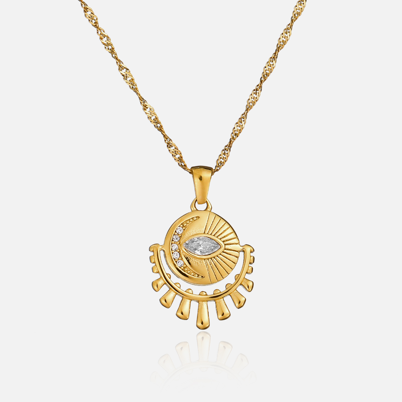 Winona | Sunburst Pendant Necklace