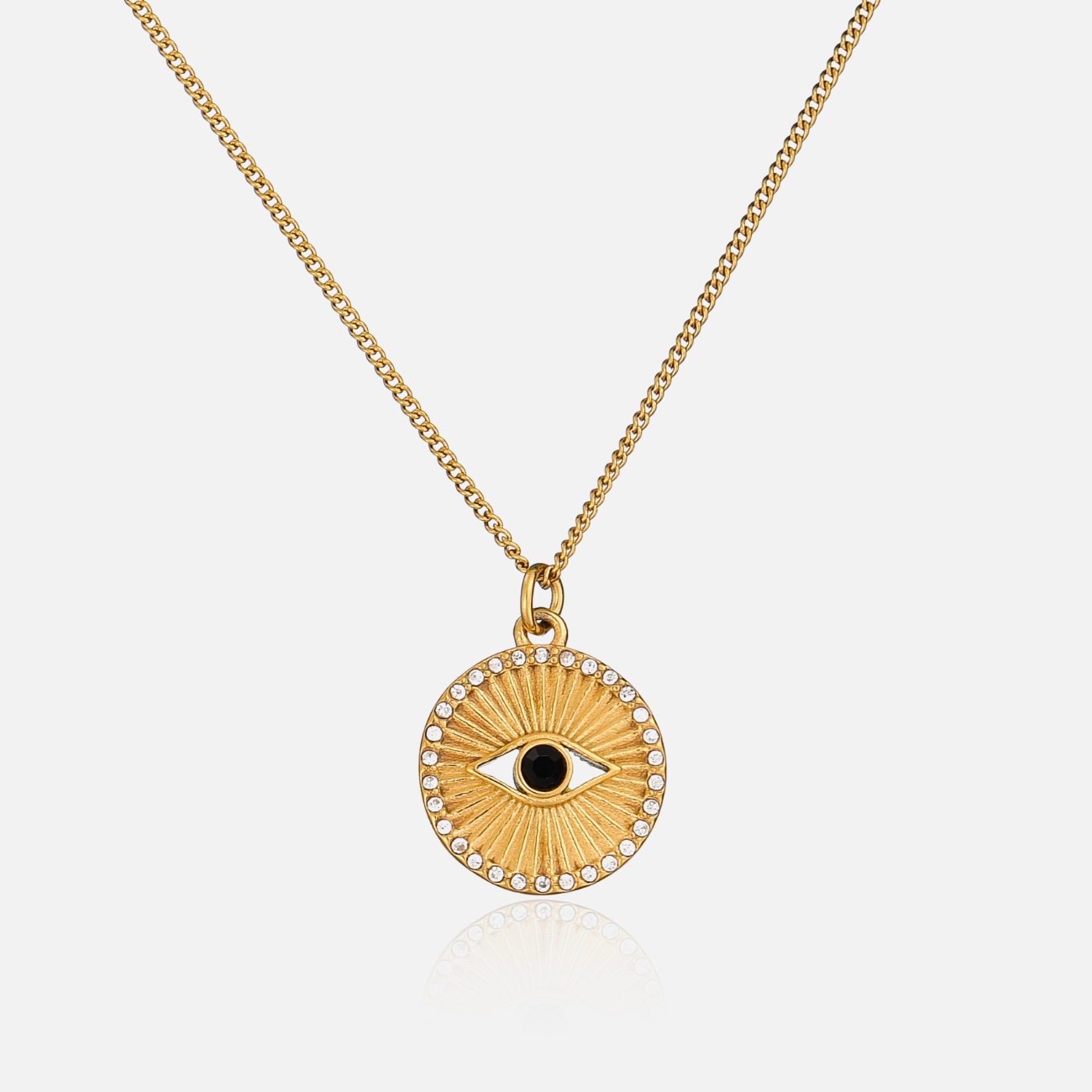 Victoria | Gold Evil Eye Necklace
