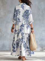 Jasmin | Bohemian Floral Maxi Dress