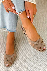Daniela | Woven Strap Summer Sandals