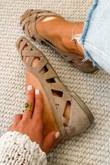 Daniela | Woven Strap Summer Sandals