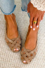 Daniela | Woven Strap Summer Sandals