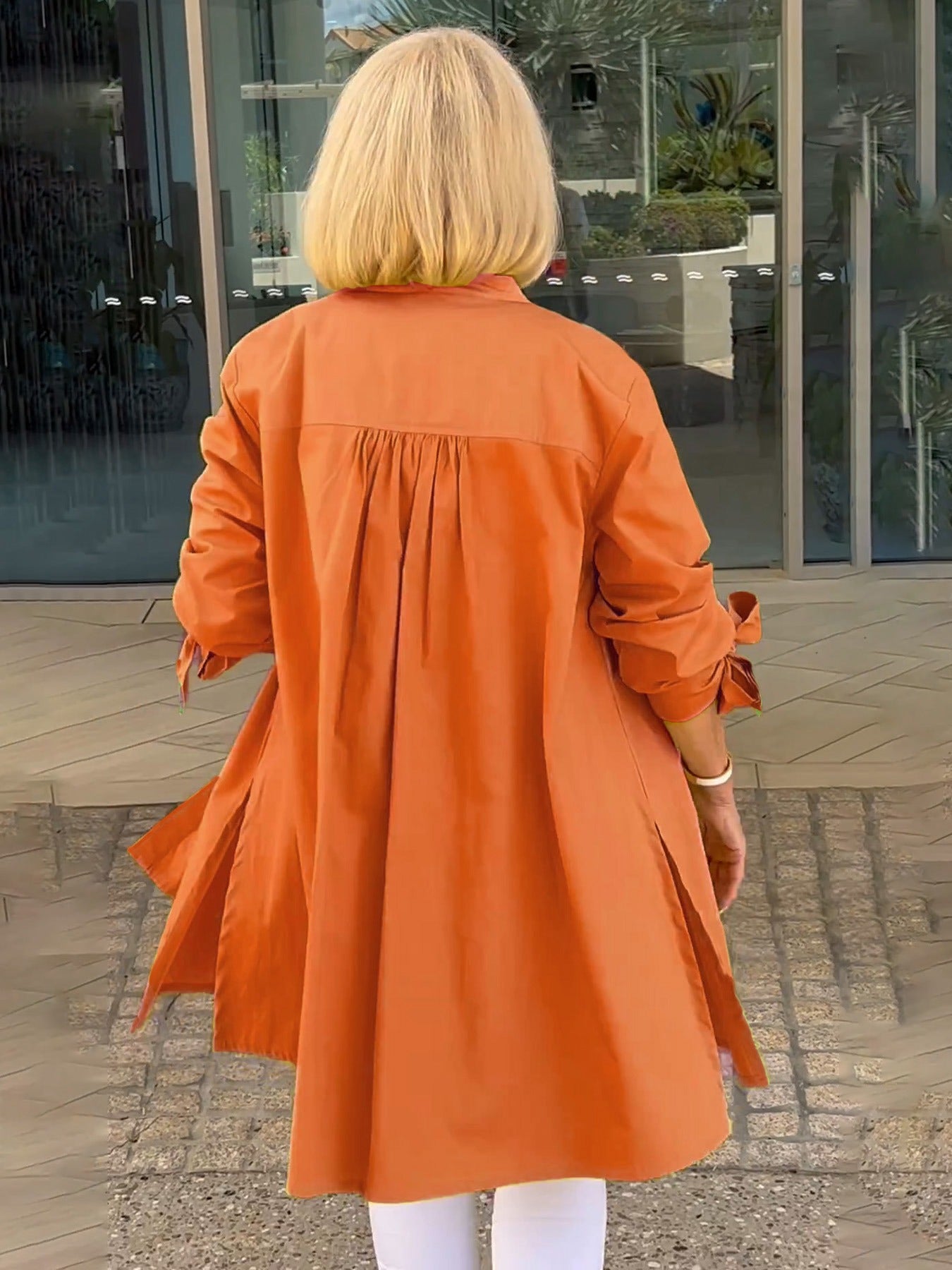 Célina | Classy Long Shirt Jacket