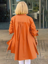 Célina | Classy Long Shirt Jacket