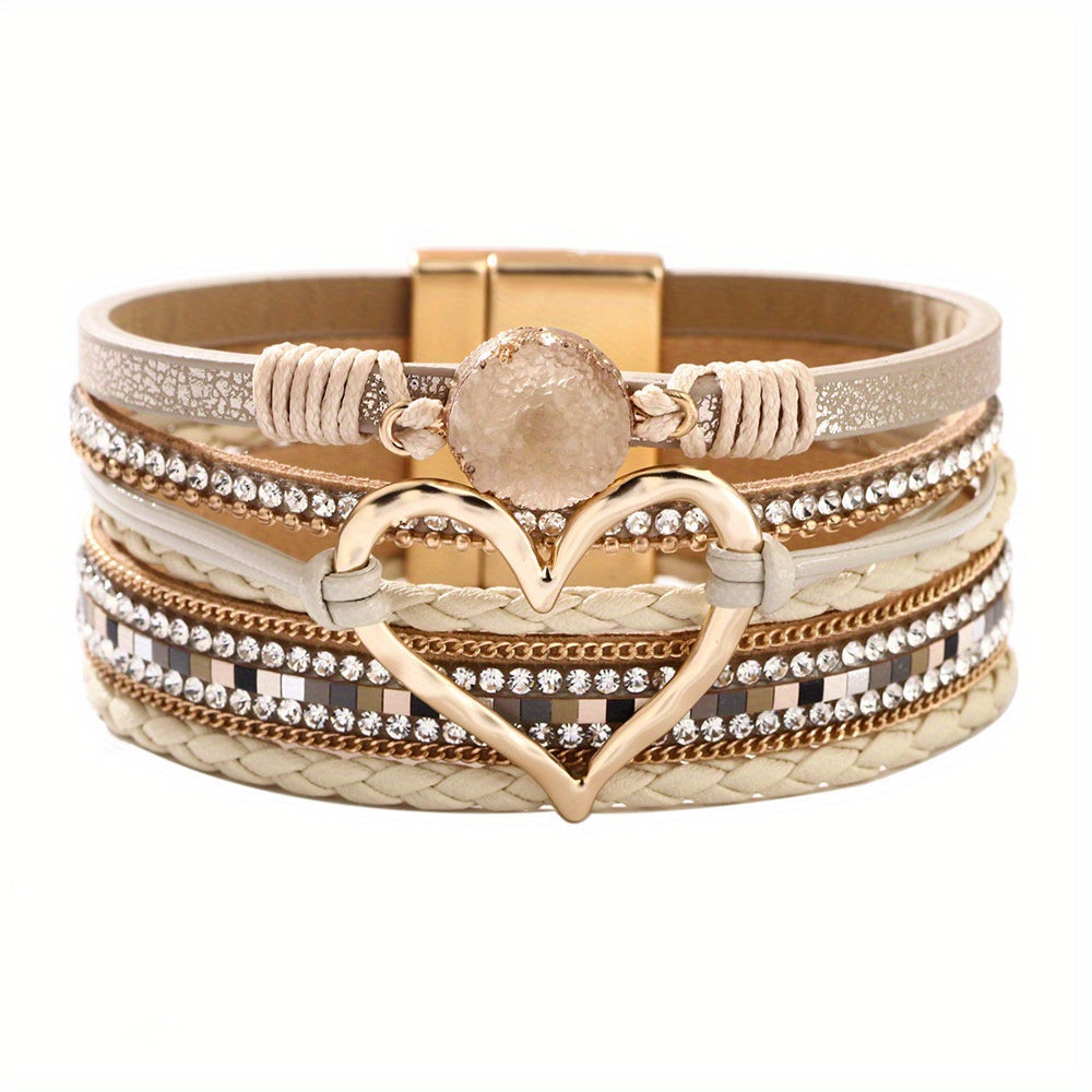Jennifer | Bohemian Multi-Layer Leather Bracelet