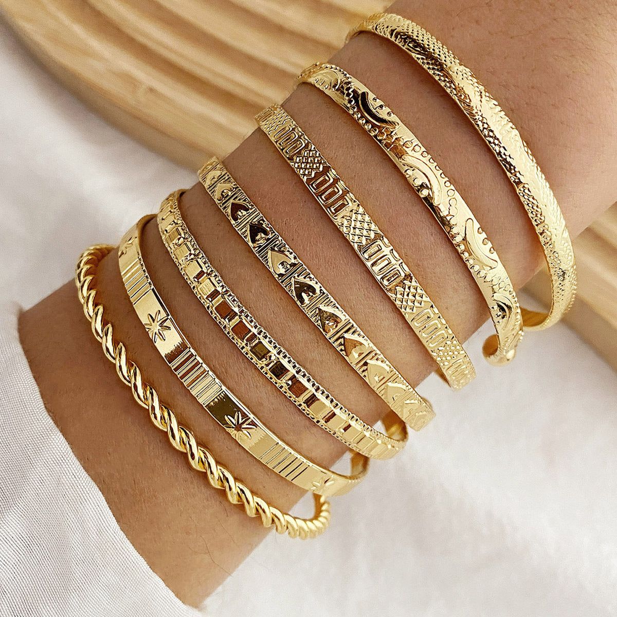 Tatum | Boho Bangle Bracelet Set