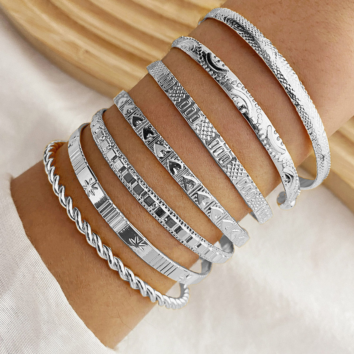 Tatum | Boho Bangle Bracelet Set