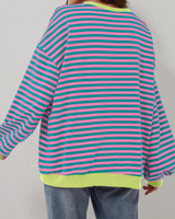 Camille | Striped Oversized Cozy Sweatshirt