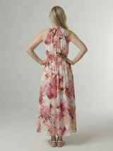 Rayna | Gathered Halter Midi Dress