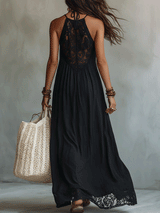 Lennox | Bohemian Sleeveless Drape Maxi Dress