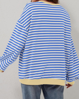 Camille | Striped Oversized Cozy Sweatshirt