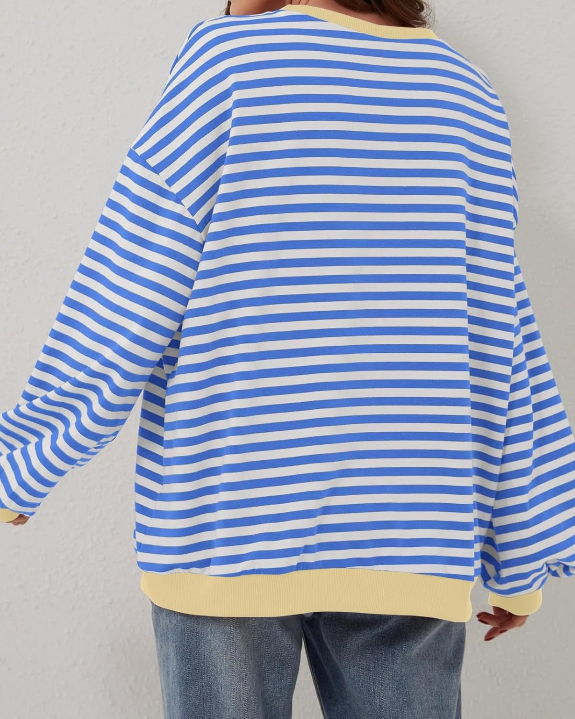 Camille | Striped Oversized Cozy Sweatshirt