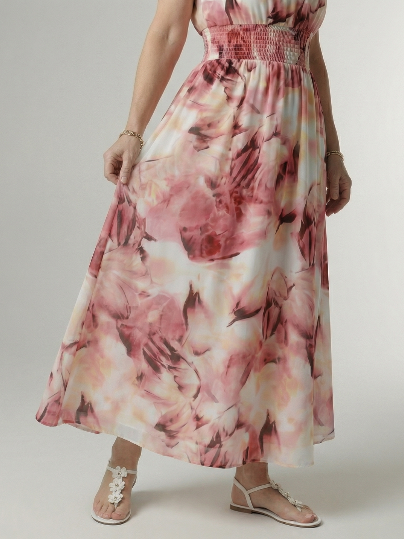 Rayna | Gathered Halter Midi Dress
