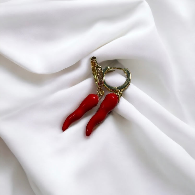 Ardith | Spicy Drop Chili Earrings