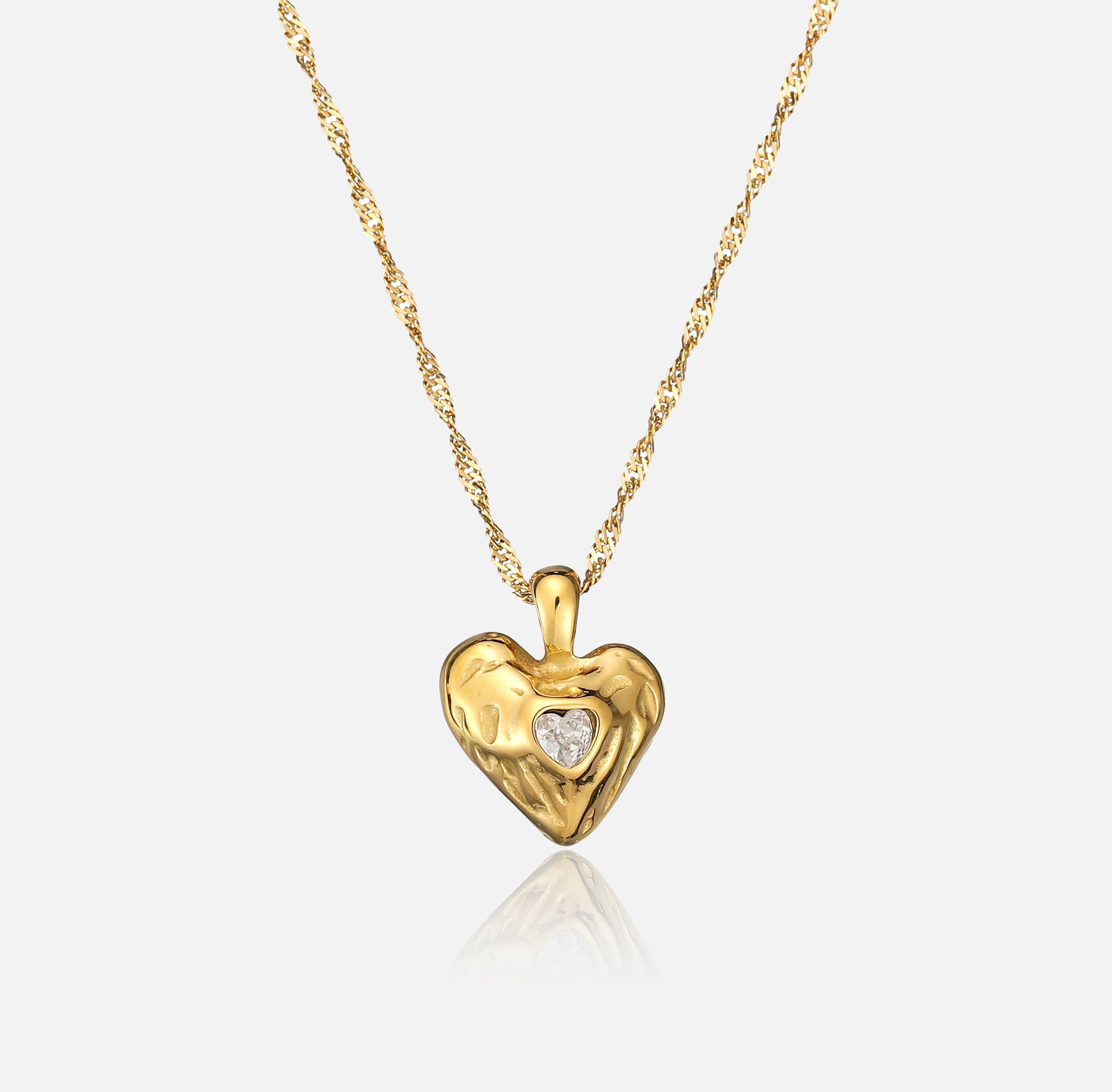 Kathaleen | Heart Crystal Pendant Necklace
