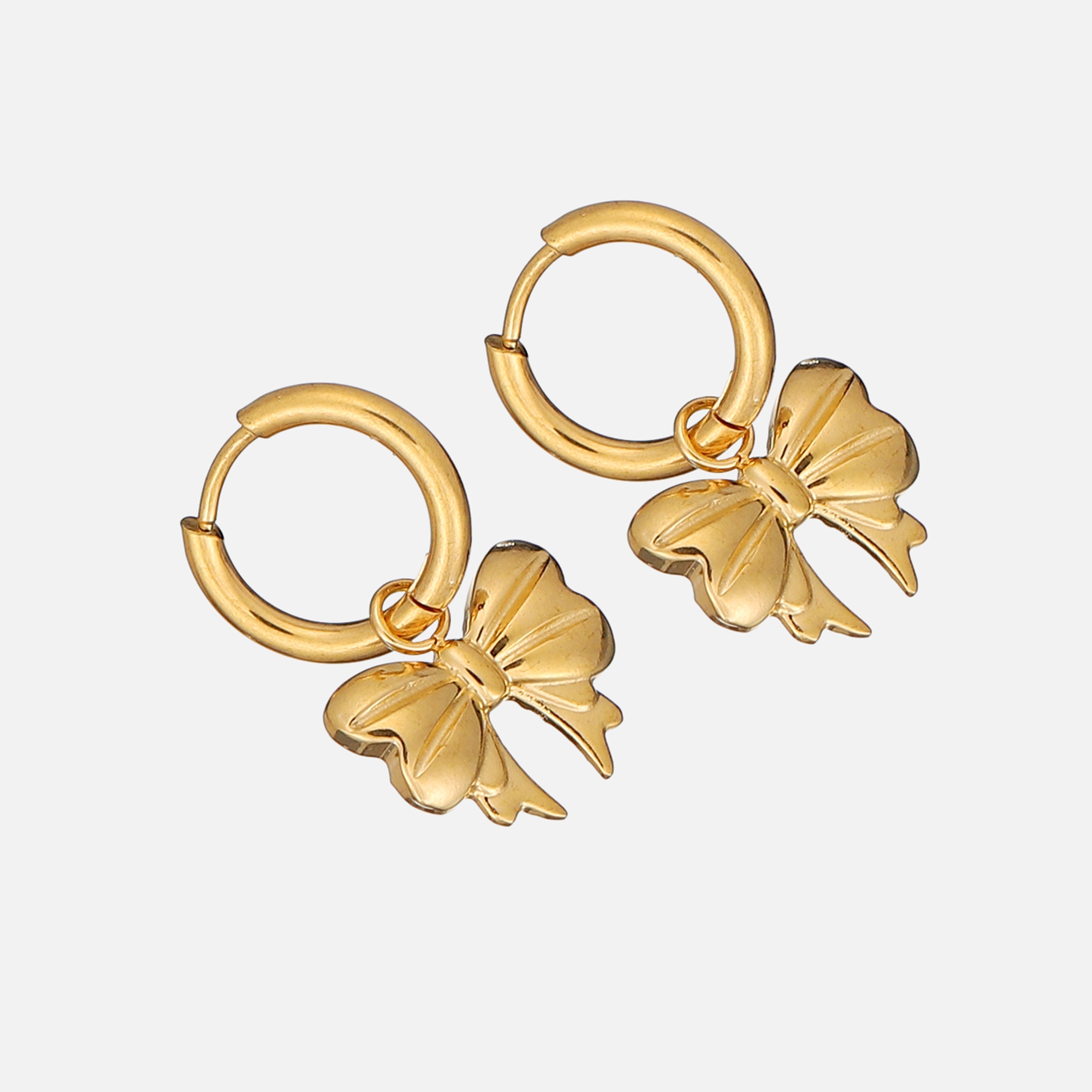 Oonagh | Golden Bow Statement Earrings