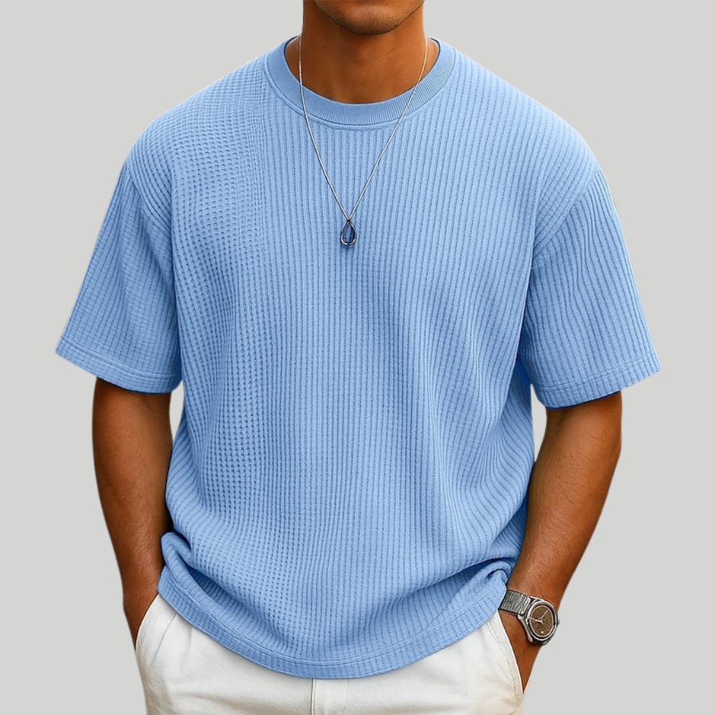 Zachariah | Waffle Knit Summer T-Shirt