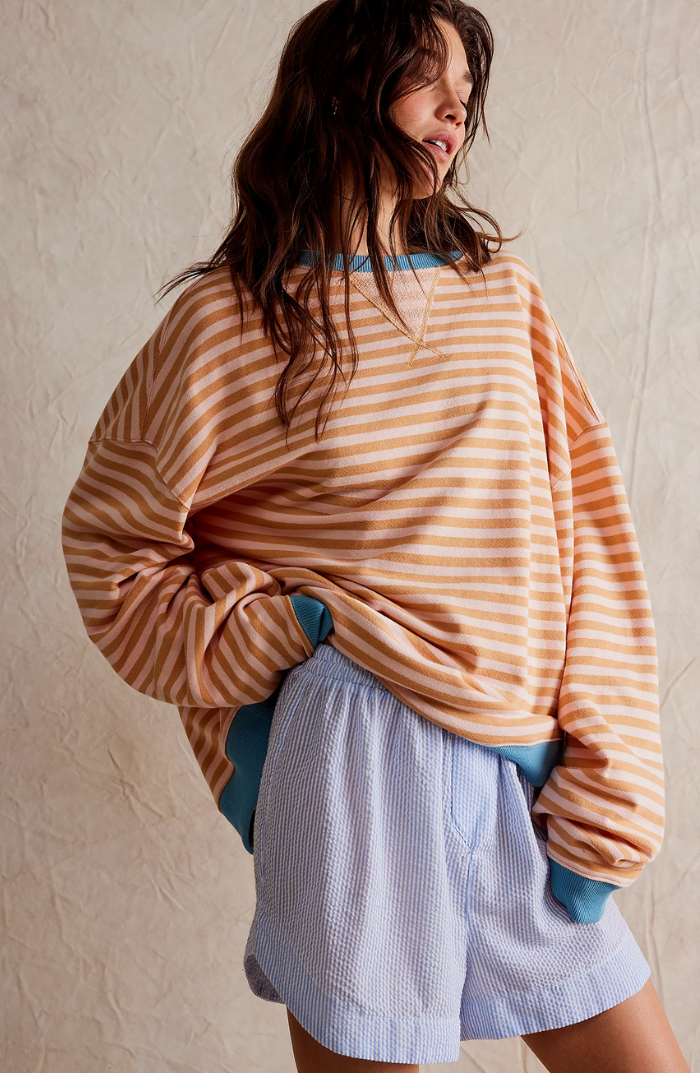Callie | Striped Oversized Cozy Sweater
