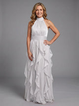 Maryjane | High Neck Ruffle Maxi Dress