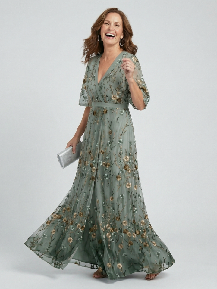 Zandra | Flowing Chiffon Maxi Dress