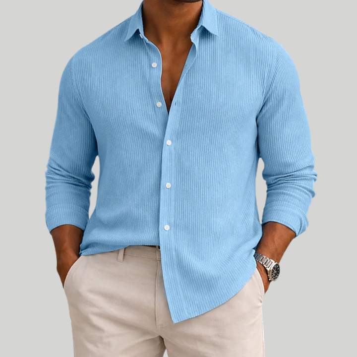 Jasper | Ribbed Summer Button Shirt