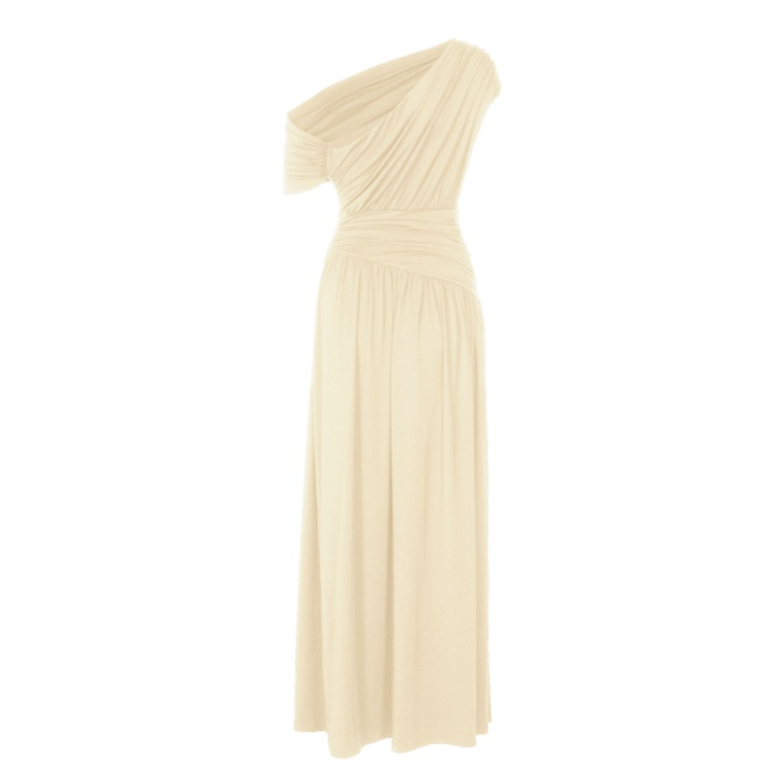 Séraphine | Asymmetric Pleated Midi Dress