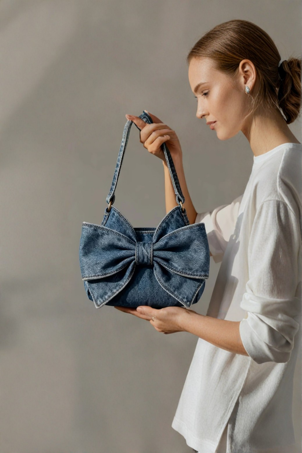 Ann | Retro Bow Shoulder Bag