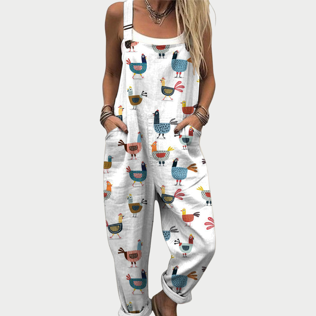 Lana | Printed Overalls Relaxed Fit