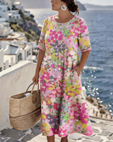 Essie | Floral Print Maxi Dress