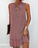 Cathy | Sleeveless Belted Elegant Dress