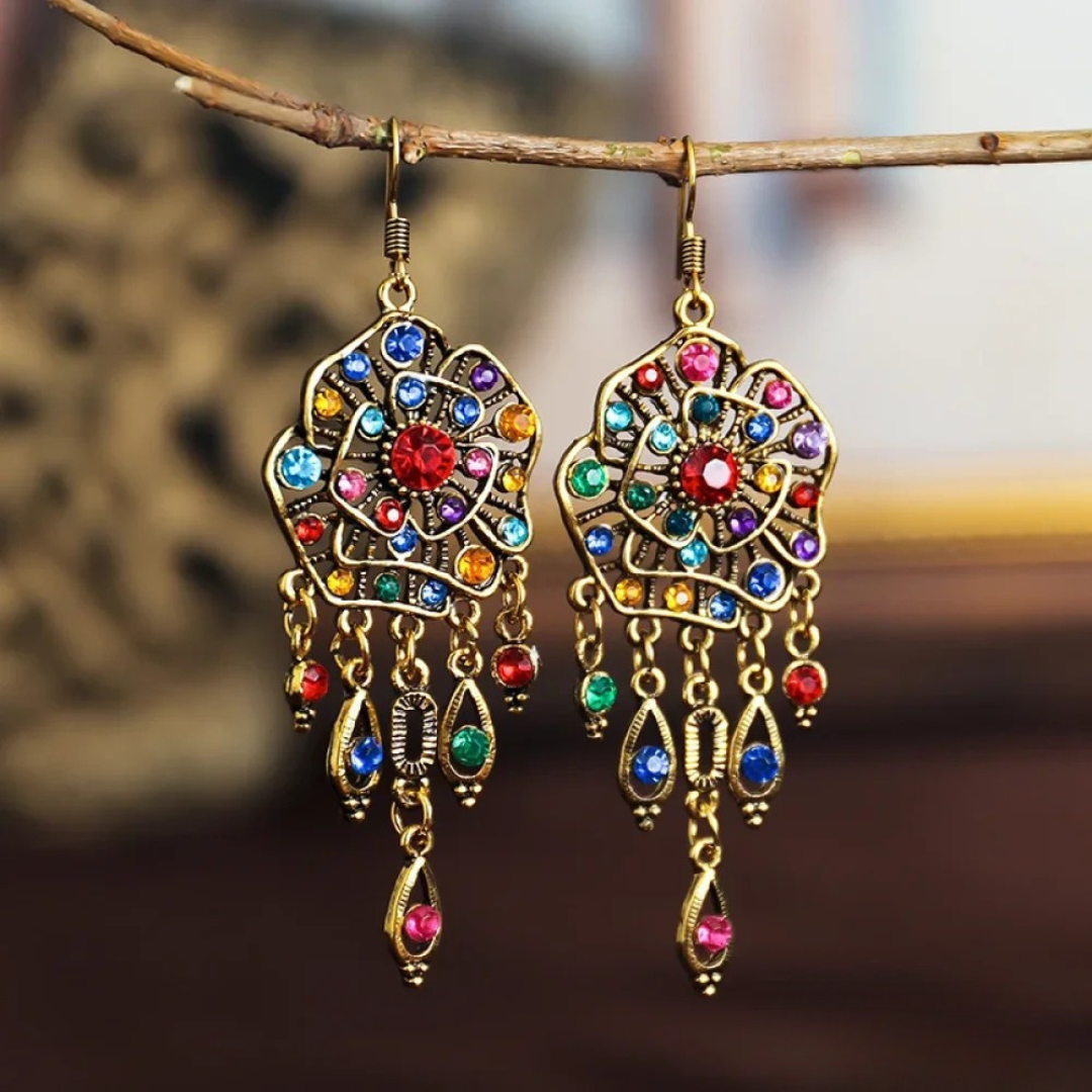 Rhonda | Vintage Mandala Drop Earrings