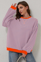 Callie | Striped Oversized Cozy Sweater