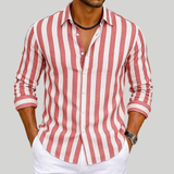Justin | Striped Linen Vacation Shirt