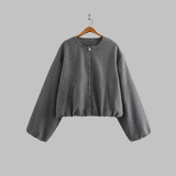 Vivienne | Zip Crop Long Sleeve Jacket