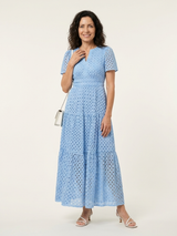 Liesl | V-Neck Tiered Midi Dress