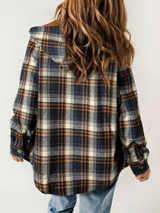 Vivienne | Sherpa-Lined Plaid Hooded Jacket
