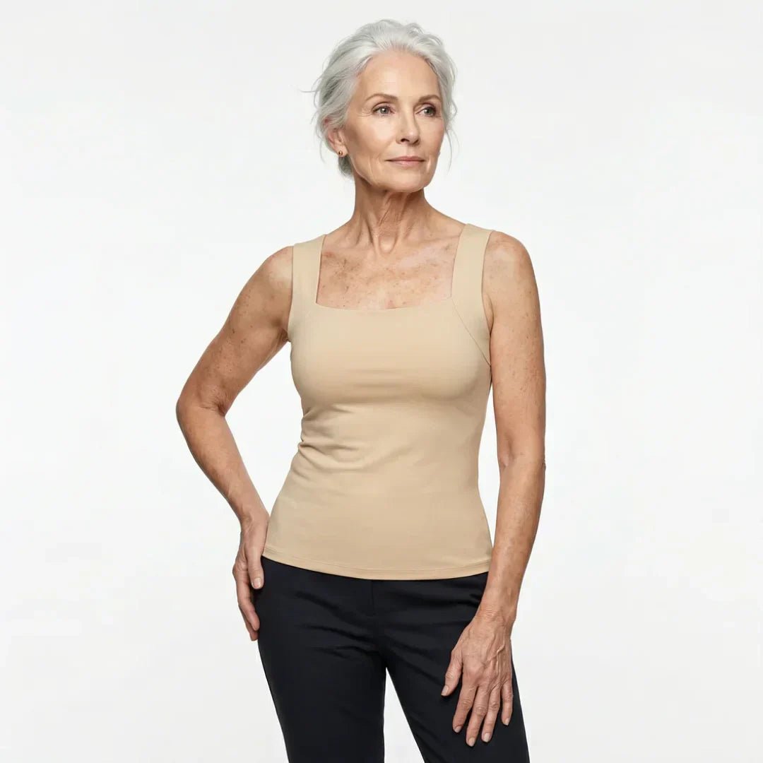 Pia | Built-In Bra Tank Top
